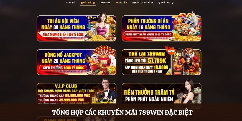 Tổng hợp các khuyến mãi 789Win đặc biệt nhất